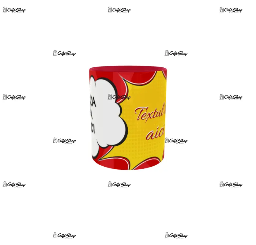 Cana personalizata cu poza si text, 330ml, model 3344